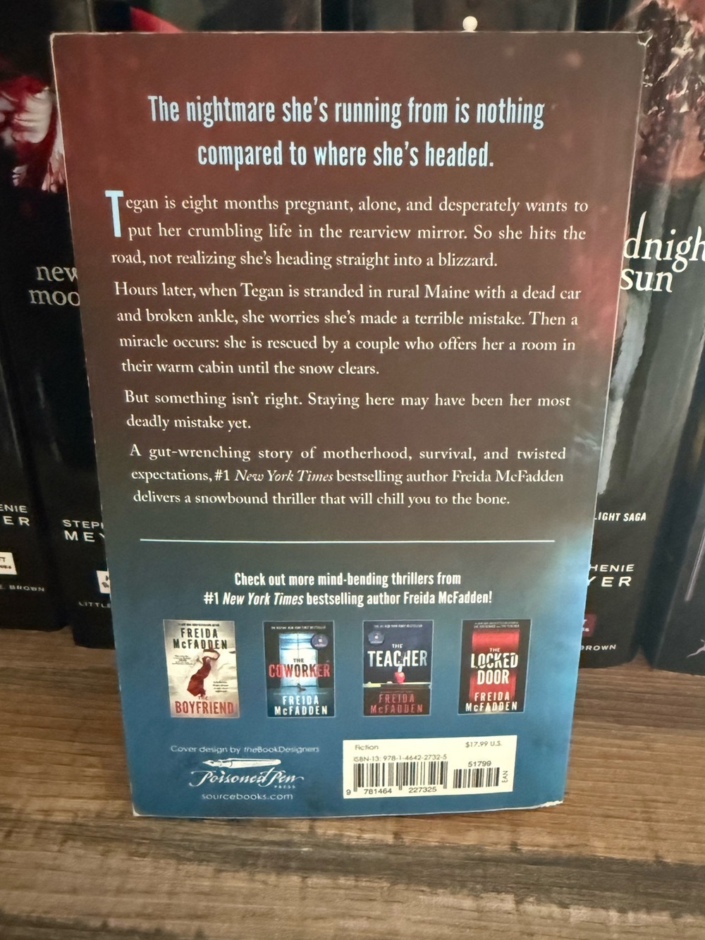 Freida McFadden "The Crash" Paperback - Red & Blue Cover - Picture 2 of 2